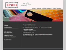 Tablet Screenshot of junker-siebdruck.de